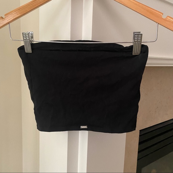 VS PINK Black Unlined Bandeau Crop Tube Top - Picture 9 of 9